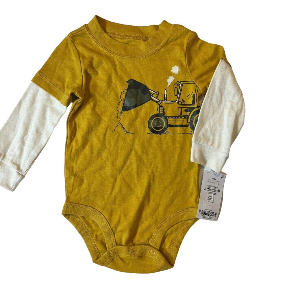 Layered Look Front Loader Bodysuit Carters 9 Month New